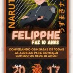 Convite Virtual Naruto