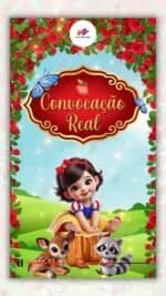 Convite Animado Plus Branca de Neve