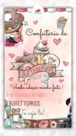 Convite Animado Minnie Confeiteira