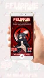 Convite Virtual Itachi Naruto - Imagem 2