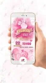 Convite Animado Minnie Rosa - Imagem 2