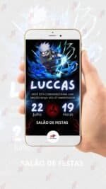 Convite Virtual Kakashi - Naruto - Imagem 2
