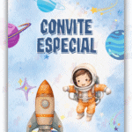 Convite Animado Astronauta