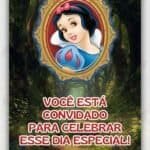 Convite Animado Plus Branca de Neve