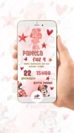 Convite Animado Minnie Vermelha - Imagem 2