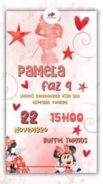 Convite Animado Minnie Vermelha
