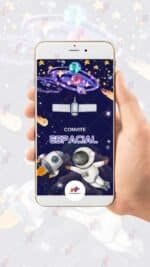 Convite Animado Plus Astronauta - Imagem 2