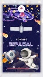 Convite Animado Plus Astronauta