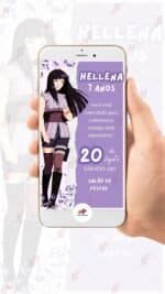 Convite Virtual Hinata - Naruto - Imagem 2