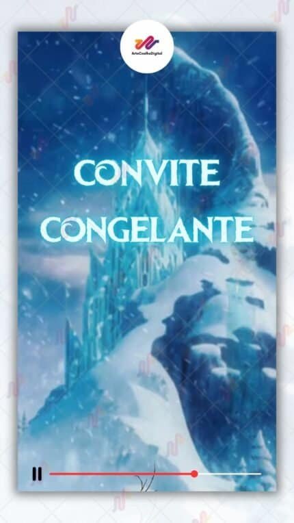Convite Animado Frozen