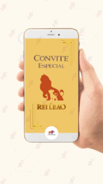 Convite Animado Plus Rei Leão - Imagem 2
