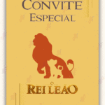 Convite Animado Plus Rei Leão