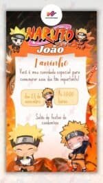 Convite Virtual Naruto