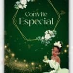 Convite Animado Princesa Tiana 15 anos
