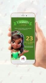 Convite Virtual Princesa Tiana - Imagem 2
