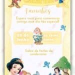 Convite Digital Branca de Neve