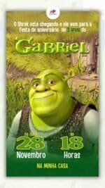 Convite Virtual Shrek
