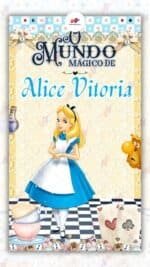Convite Animado Plus Alice no País das Maravilhas