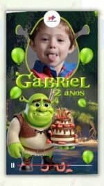 Convite Animado Plus Shrek