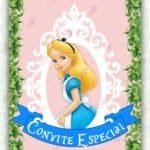 Convite Animado Plus Alice no País das Maravilhas