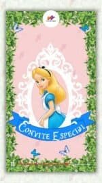 Convite Animado Plus Alice no País das Maravilhas
