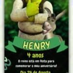 Convite Virtual Shrek