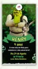 Convite Virtual Shrek