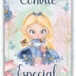 Convite Animado Plus Alice no País das Maravilhas