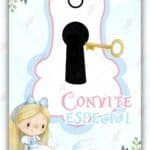 Convite Animado Plus Alice no País das Maravilhas
