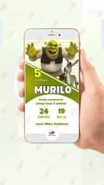 Convite Virtual Shrek - Imagem 2
