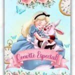 Convite Animado Plus Alice no País das Maravilhas