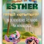Convite Digital Lilo e Stitch