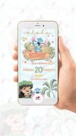 Convite Digital Lilo e Stitch - Imagem 2