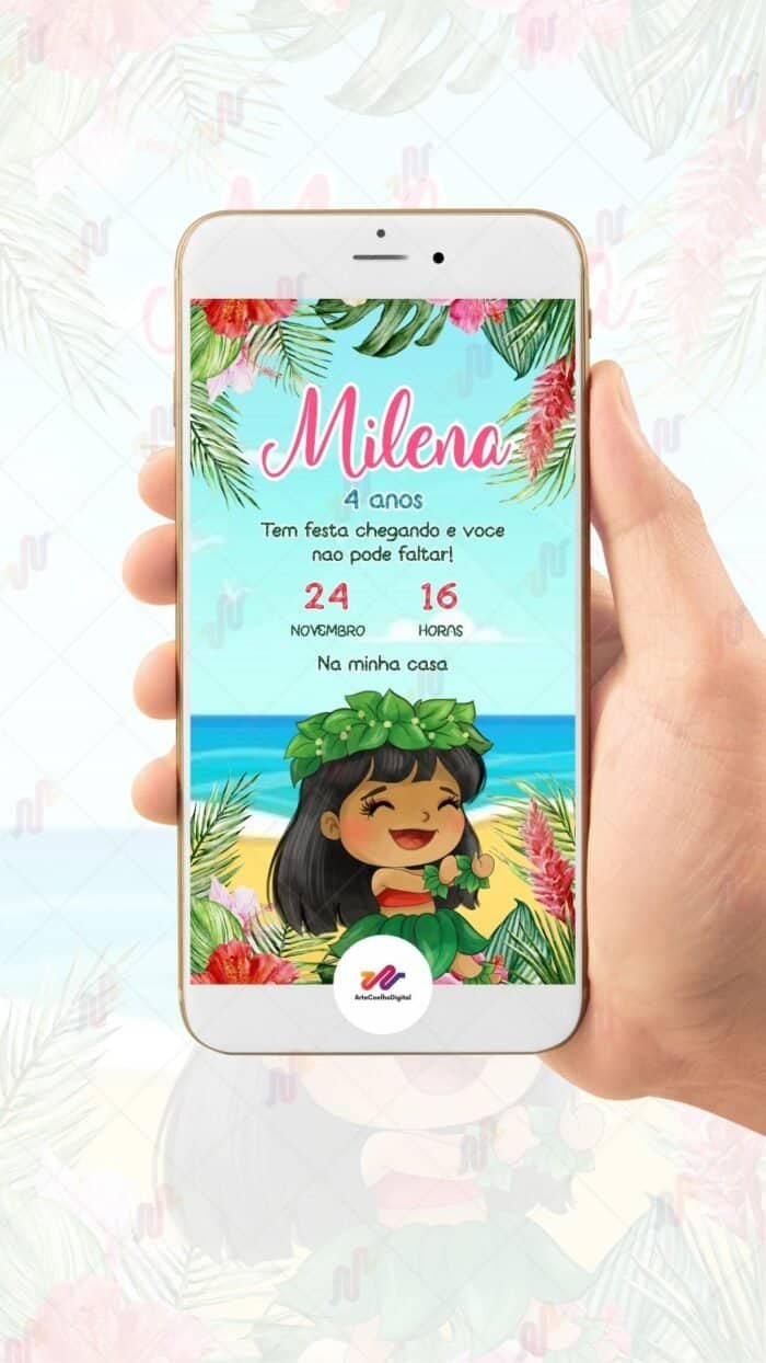 Convite Digital Lilo e Stitch - Imagem 2