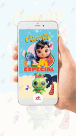 Convite Animado Plus Lilo e Stitch - Imagem 2
