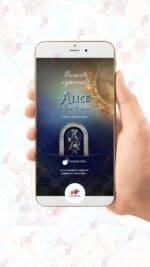 Convite Interativo Gold Infinito Alice no País das Maravilhas 15 anos - Imagem 2