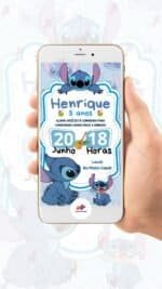 Convite Digital Stitch - Imagem 2