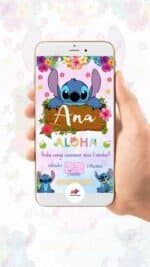 Convite Digital Stitch - Imagem 2