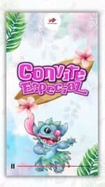 Convite Animado Plus Stitch