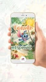 Convite Animado Plus Stitch - Imagem 2