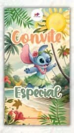 Convite Animado Plus Stitch