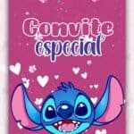Convite Animado Plus Stitch