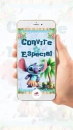 Convite Animado Plus Stitch - Imagem 2
