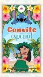 Convite Animado Plus Lilo e Stitch
