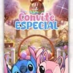 Convite Animado Plus Stitch e Angel Pascoa