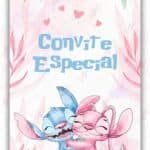 Convite Animado Plus Stitch e Angel