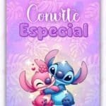 Convite Animado Plus Stitch e Angel