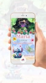 Convite Animado Simples Stitch - Imagem 2