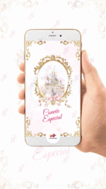 Convite Animado Plus Princesas Disney - Imagem 2