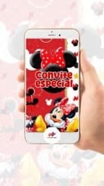 Convite Animado Plus Minnie Vermelha - Imagem 2